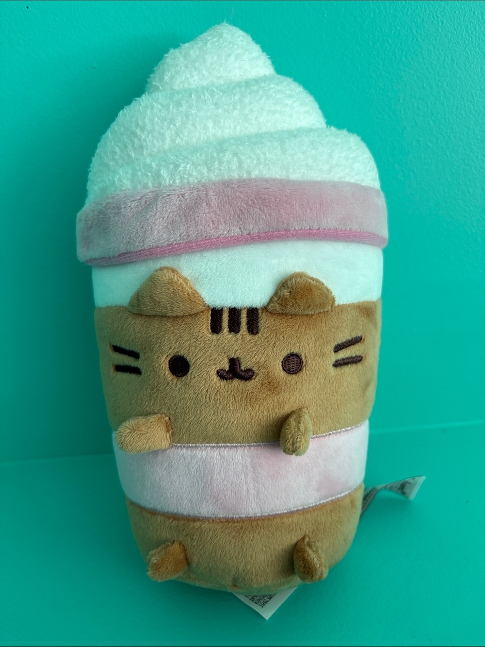 Pusheen Plush Dessert Cup - Pink & Cream Plush